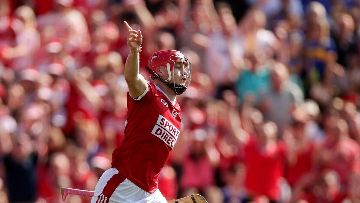Cork's Alan Connolly celebrates scoring a goal against Tipperary. Picture: INPHO/Laszlo Geczo