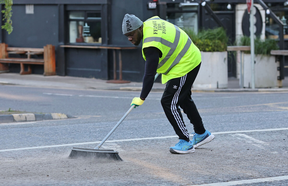 Israel Oludoyin, member of Fermoy Tidy Towns. Picture: Jim Coughlan.
