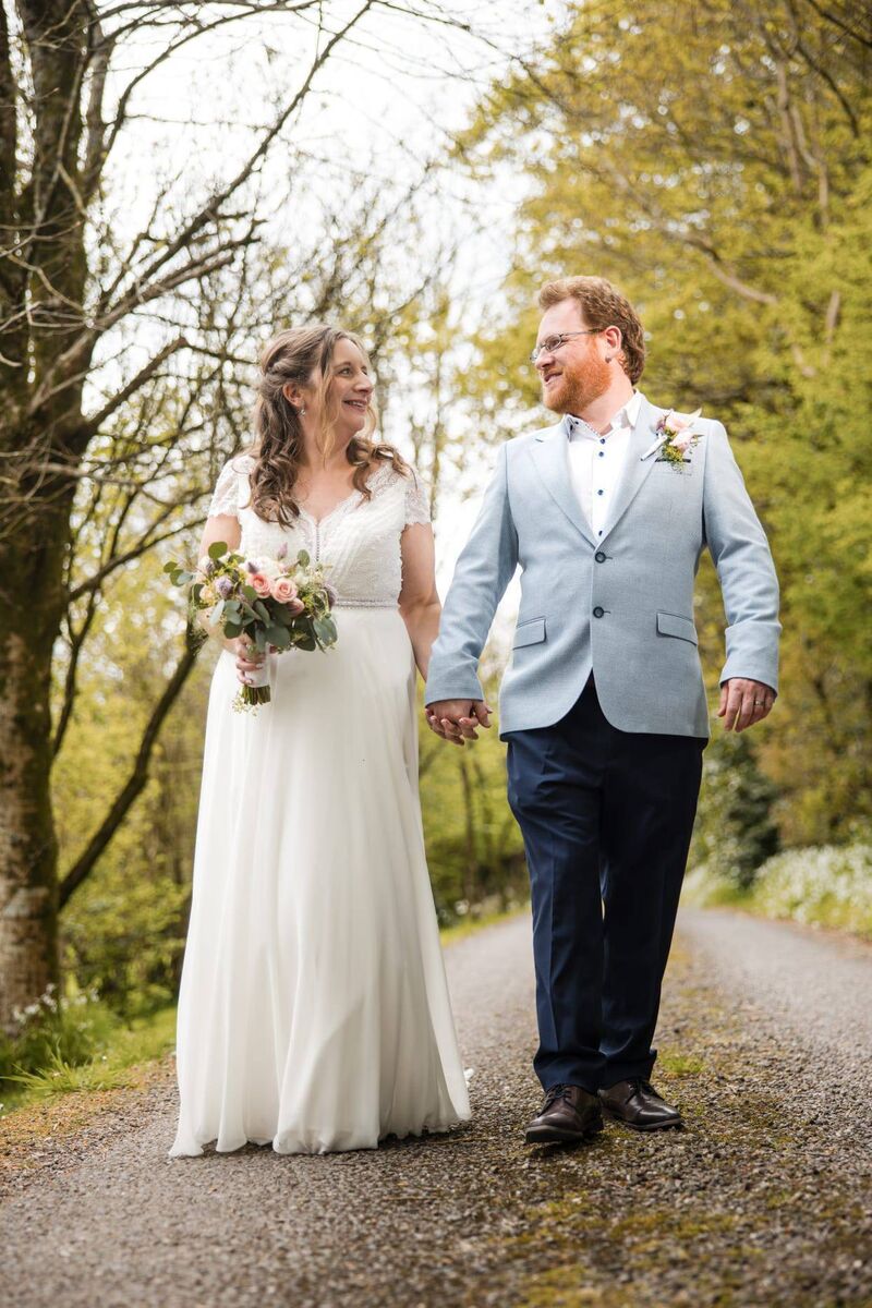 Sharon and John Kelleher, who live in Macroom, were married outdoors at Barnabrow House in East Cork. Pictures: Matt Brooker Sharon and John Kelleher, who live in Macroom, were married outdoors at Barnabrow House in East Cork. Pictures: Matt Brooker