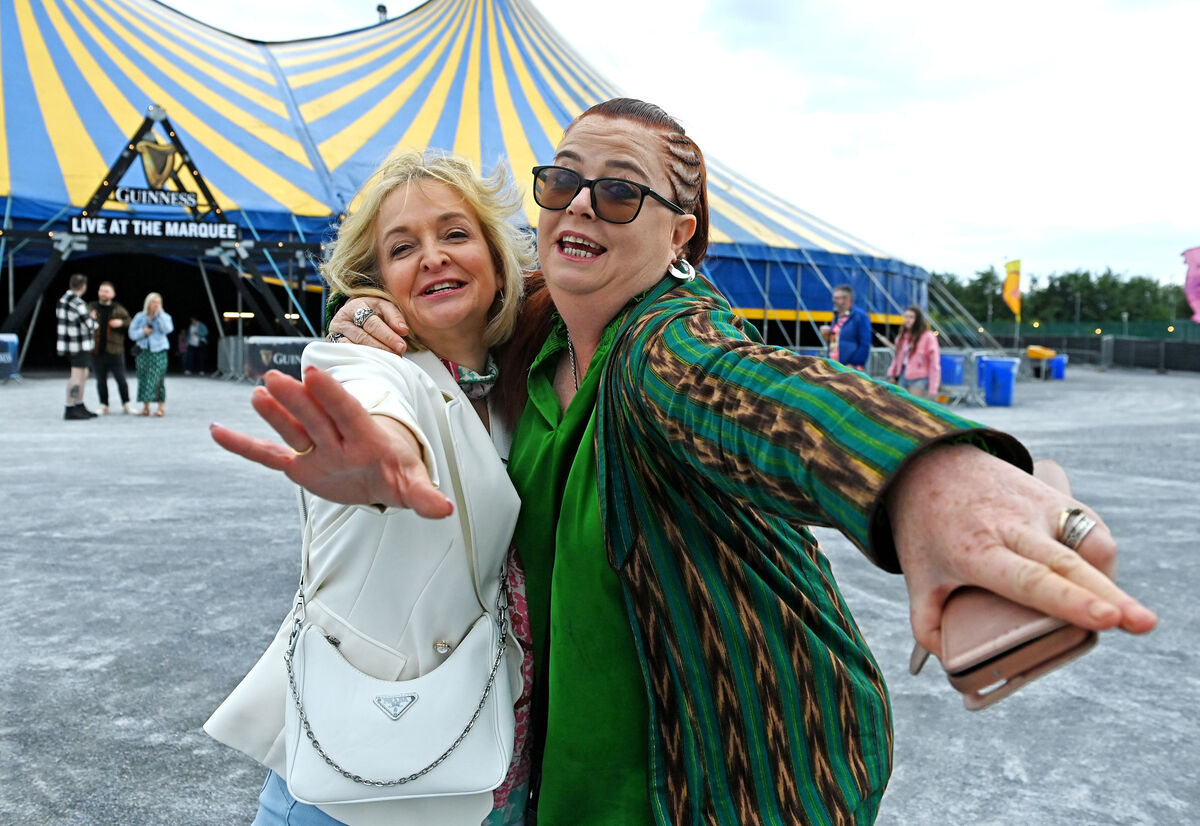 Tracy Geary, Limerick and Catherine Coffey, Blarney street at the Sugababes concert at Live At The Marquee, Cork. Picture: Eddie O'Hare.