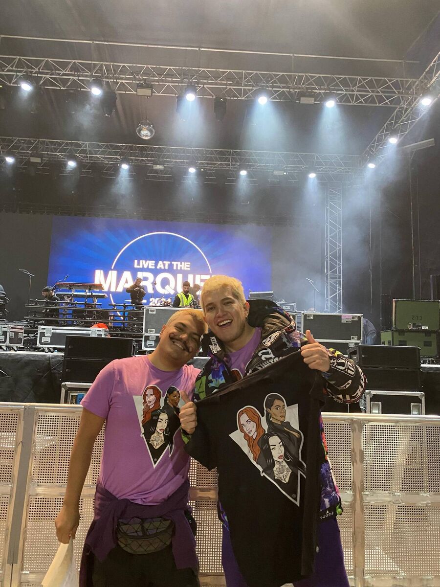 Sugababes Superfans: Ying and Abraham who travelled from Mexico for the opening night of LATM 2024 to see their favourite act.