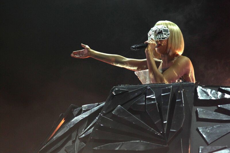 Lady Gaga on the stage at Live at the Marquee in 2015. Picture: Miki Barlok Lady Gaga on the stage at Live at the Marquee in 2015. Picture: Miki Barlok