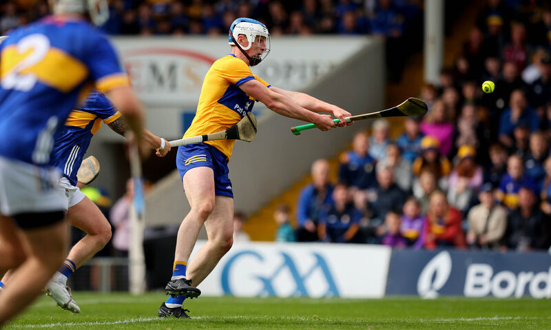 Clare’s Diarmuid Ryan scores the crucial goal of the game in Tipp. Picture: INPHO/Ryan Byrne