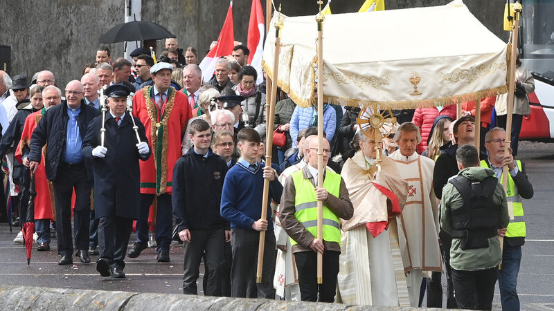 Rain holds off for Cork's 98th Eucharistic Procession as devout tradition continues Rain holds off for Cork's 98th Eucharistic Procession as devout tradition continues