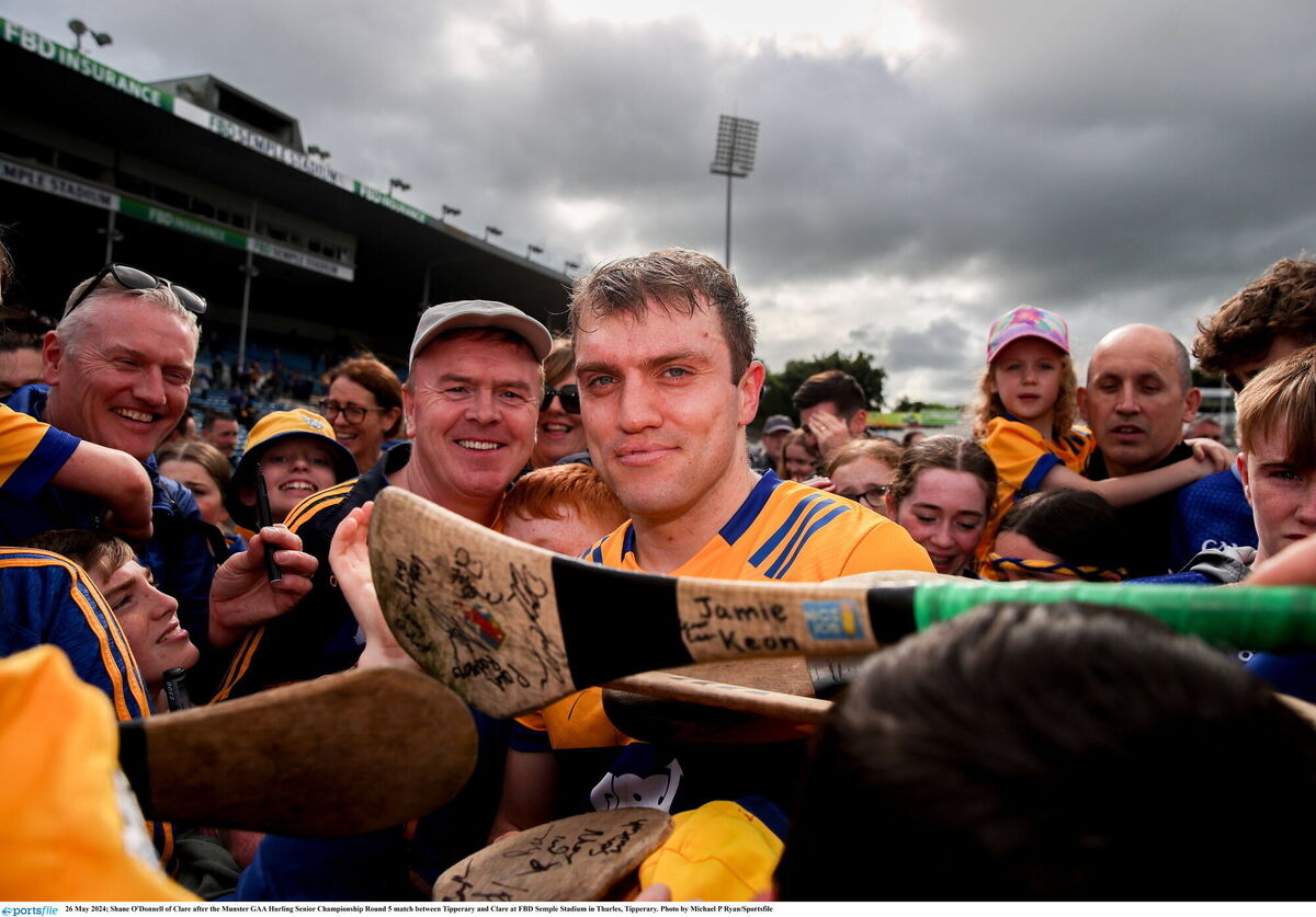 Next up for Clare's Shane O'Donnell is the Munster final. Picture: Michael P Ryan/Sportsfile