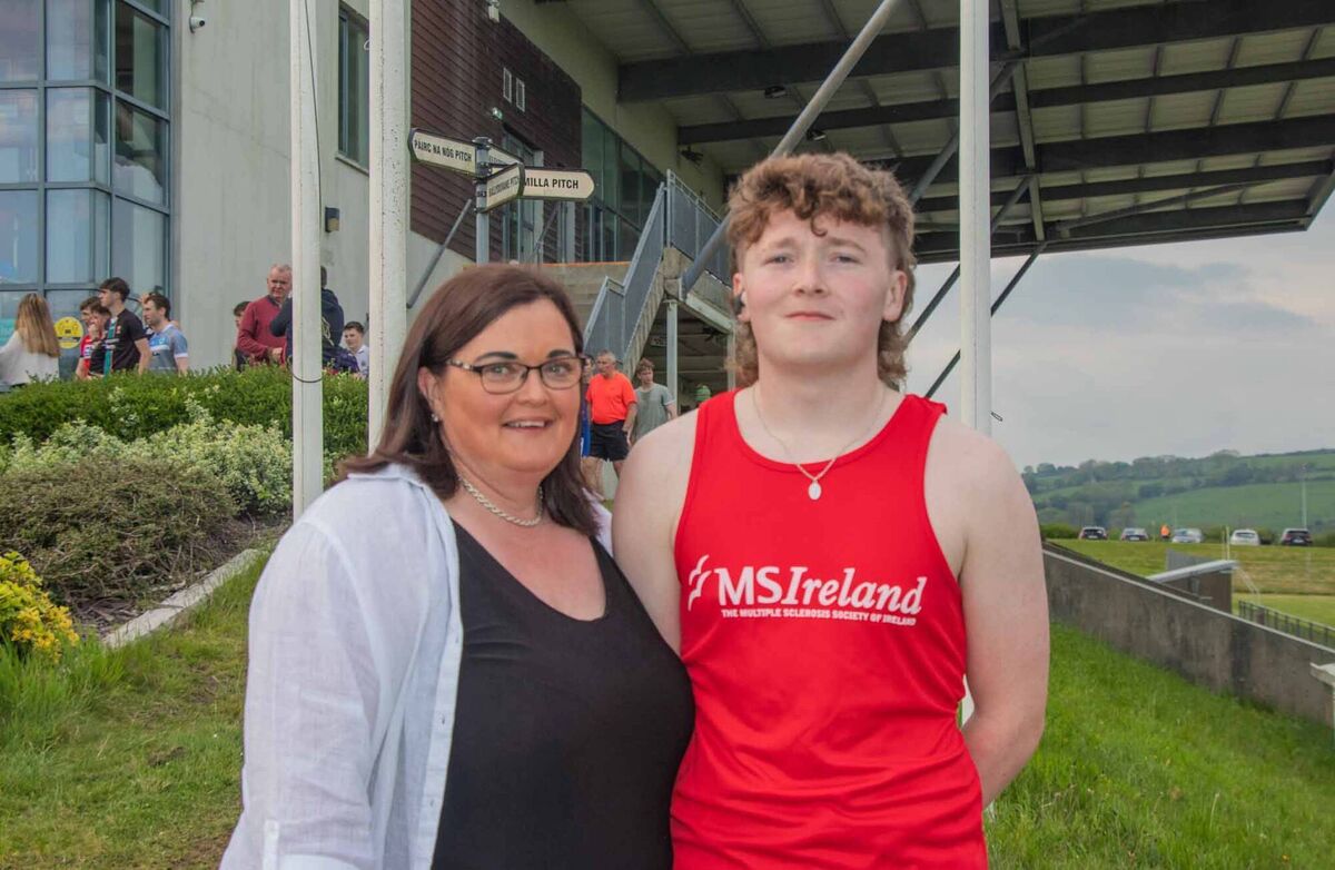 Ciarán with his mother, Catriona, who was diagnosed with MS a few years ago. Ciarán with his mother, Catriona, who was diagnosed with MS a few years ago.