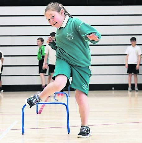 Ellie Murphy, St Columbas GNS Douglas with facility for deaf children, at the Cork Sports Partnership special school blitz at the MTU Arena, Bishopstown campus. Ellie Murphy, St Columbas GNS Douglas with facility for deaf children, at the Cork Sports Partnership special school blitz at the MTU Arena, Bishopstown campus.