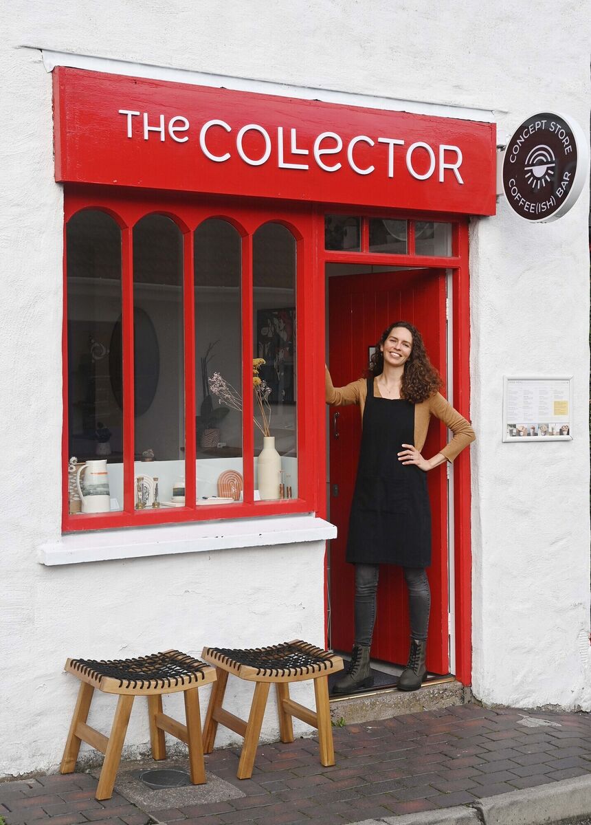 Shannon Healey, owner, at The Collector, Concept Store & Coffee(ish) Bar, Kinsale. Shannon Healey, owner, at The Collector, Concept Store & Coffee(ish) Bar, Kinsale.