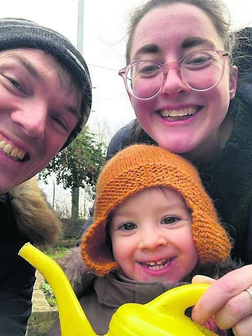 Fiona Healy with her husband Colm and their daughter Carrie Lou. Fiona Healy with her husband Colm and their daughter Carrie Lou.