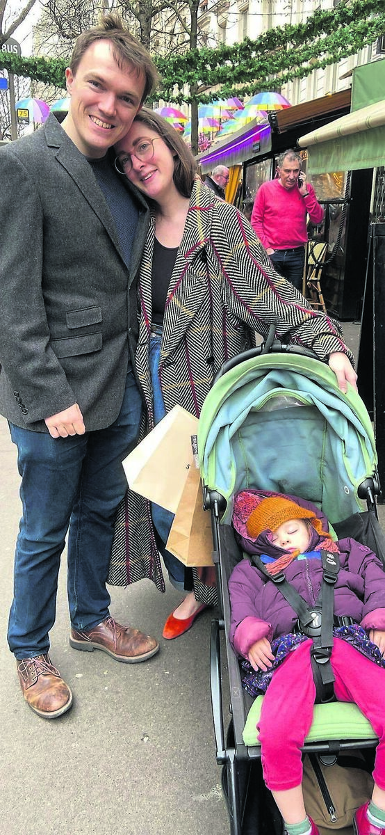 Fiona Healy with her husband Colm and their daughter Carrie Lou. Fiona Healy with her husband Colm and their daughter Carrie Lou.