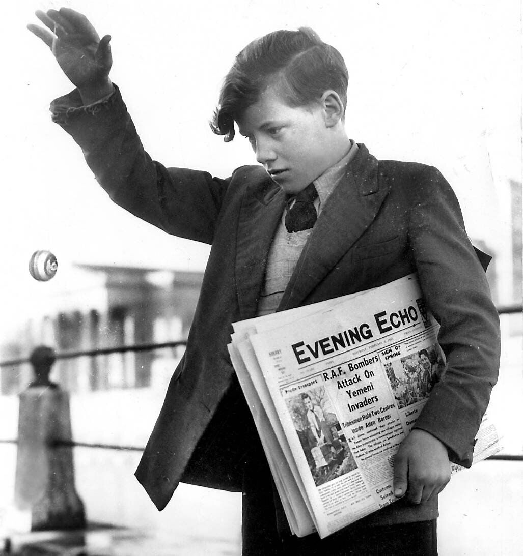 An Echo Boy with yo-yo in 1957 An Echo Boy with yo-yo in 1957