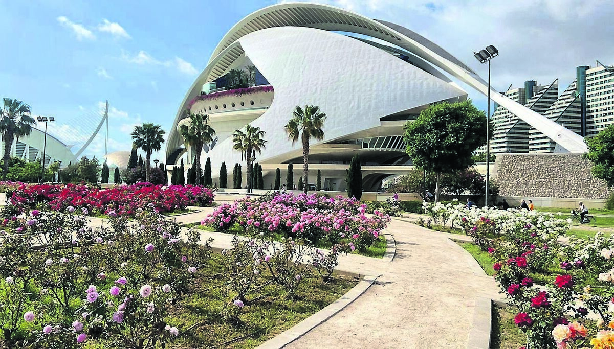 Turia Garden in Valencia, with the opera house shown on the right - a must-visit if you are going to the city, says Amy Power Turia Garden in Valencia, with the opera house shown on the right - a must-visit if you are going to the city, says Amy Power