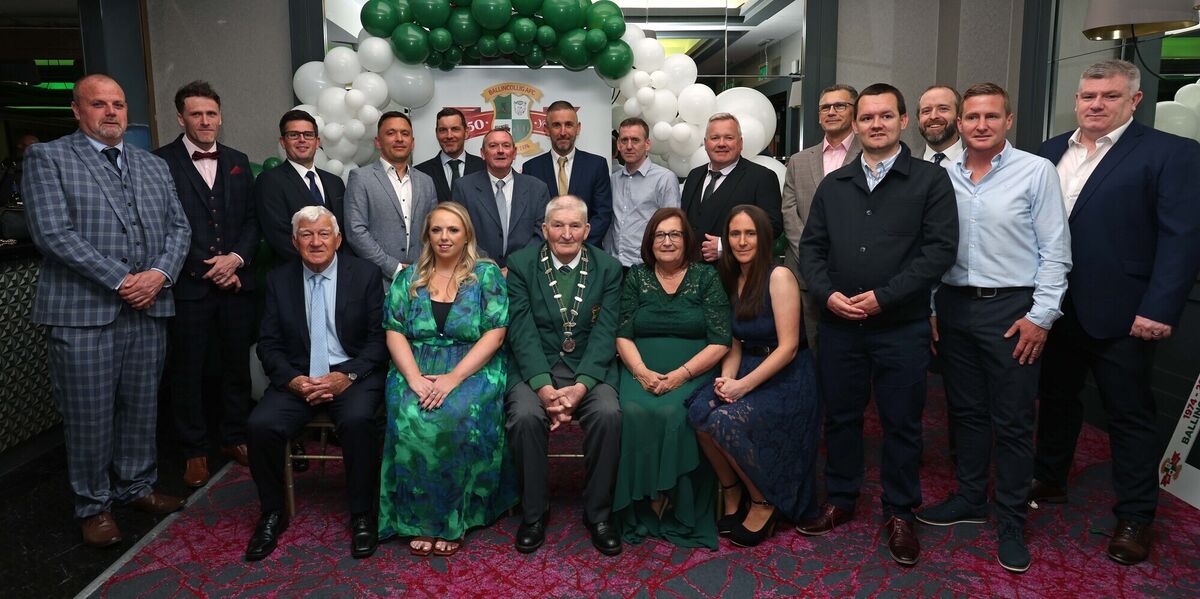  Ballincollig AFC Committee members at the club's 50th anniversary at the Oriel House Hotel. Picture: Jim Coughlan