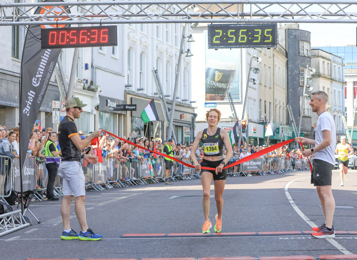 Aoife Cooke winning the women's race in the Cork City Marathon. Picture: David Creedon Aoife Cooke winning the women's race in the Cork City Marathon. Picture: David Creedon