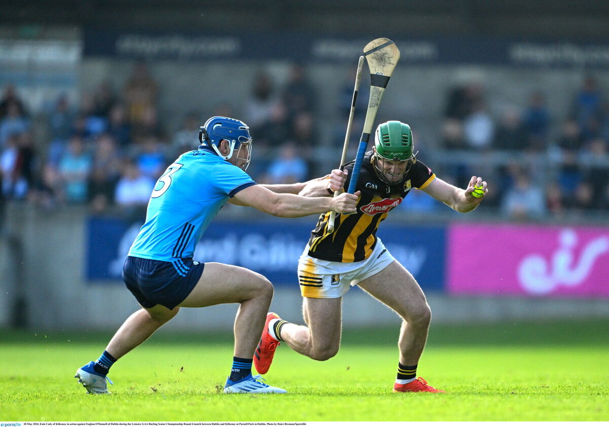 Eoin Cody of Kilkenny in action against Eoghan O'Donnell of Dublin last month. Picture: Daire Brennan/Sportsfile Eoin Cody of Kilkenny in action against Eoghan O'Donnell of Dublin last month. Picture: Daire Brennan/Sportsfile