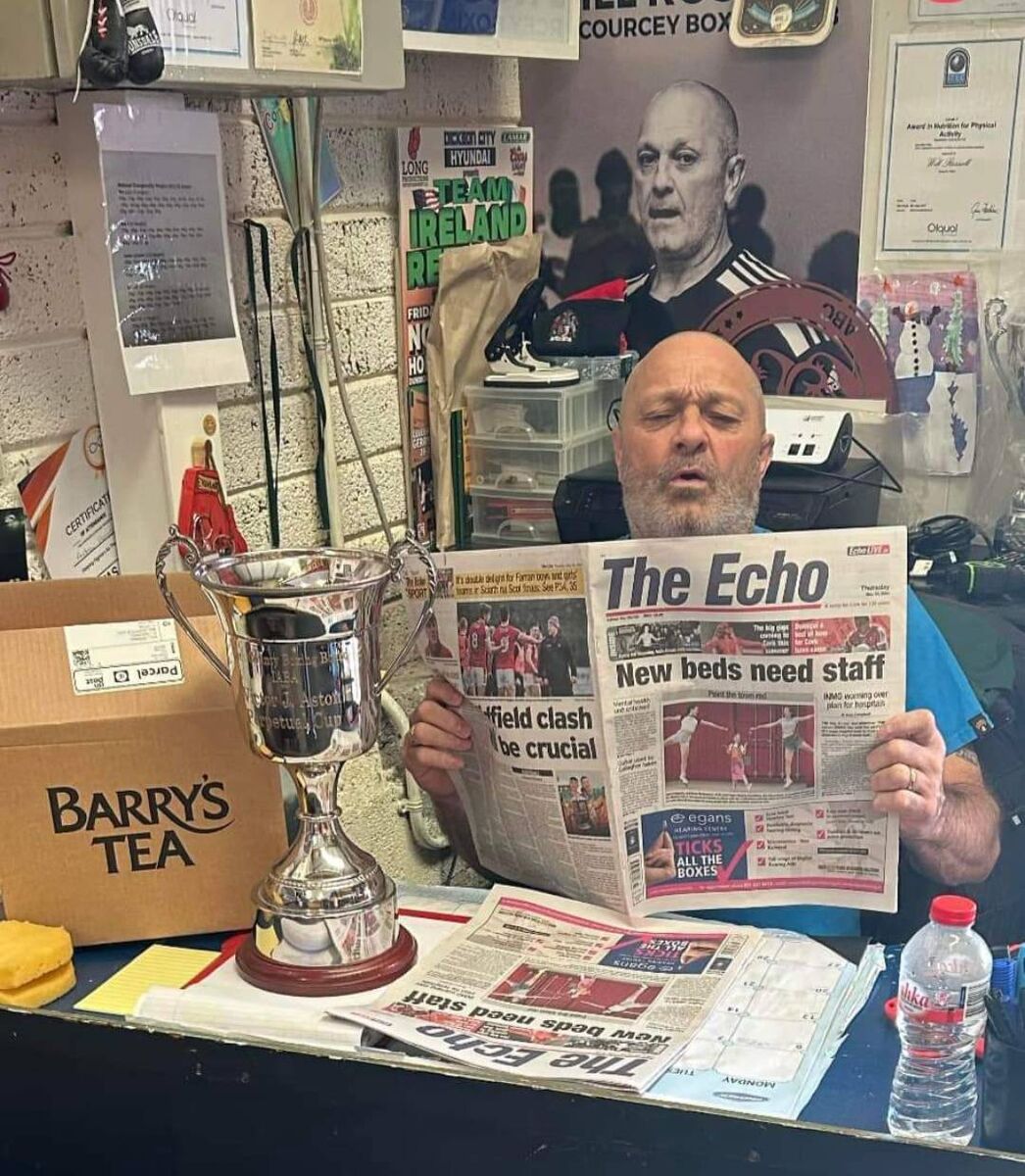 Cork Boxing: Will Rossall proudly displays the Victor Aston Cup as he celebrates De Courcey BC winning the Cork Boxing Club of the Year. Cork Boxing: Will Rossall proudly displays the Victor Aston Cup as he celebrates De Courcey BC winning the Cork Boxing Club of the Year.
