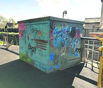 Graffiti before. Graffiti before.