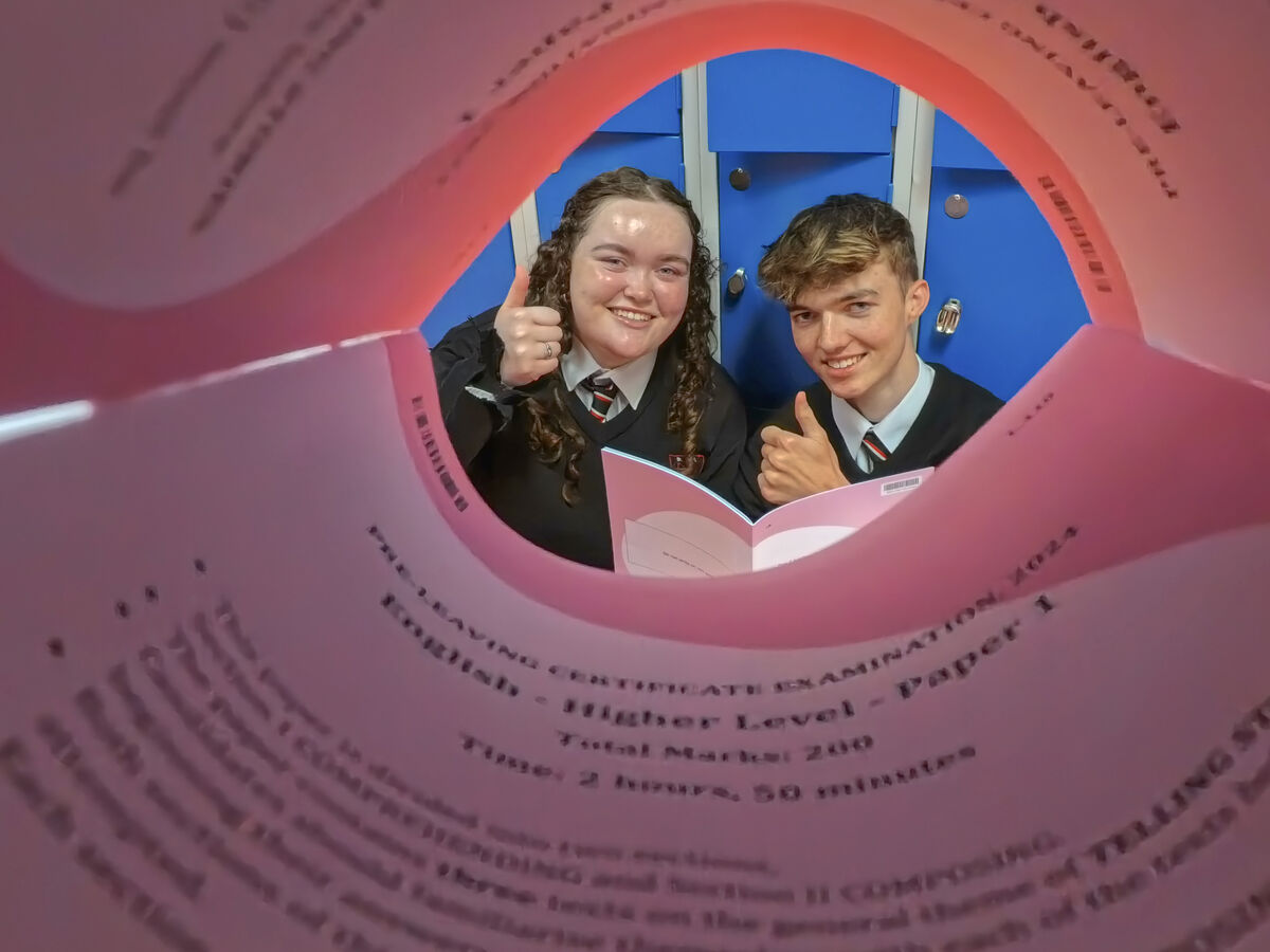 Cousins and students of the year Grace O'Reilly and Ronan O'Donovan getting in some last minute study for their leaving certificate examination at St. Peter's Community School, Passage West, Cork. Picture Dan Linehan Cousins and students of the year Grace O'Reilly and Ronan O'Donovan getting in some last minute study for their leaving certificate examination at St. Peter's Community School, Passage West, Cork. Picture Dan Linehan