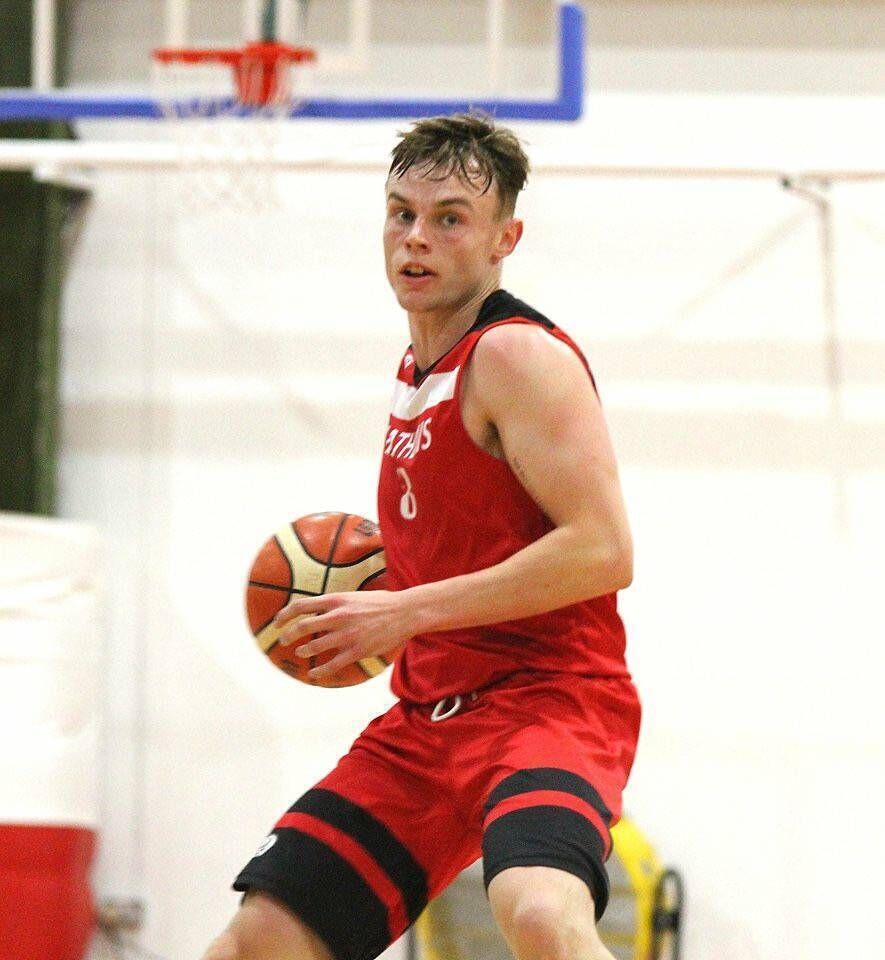 Daragh Fleming in action with Fr Mathew's at a Division 1 National League game at Fr Mathew's Arena.
