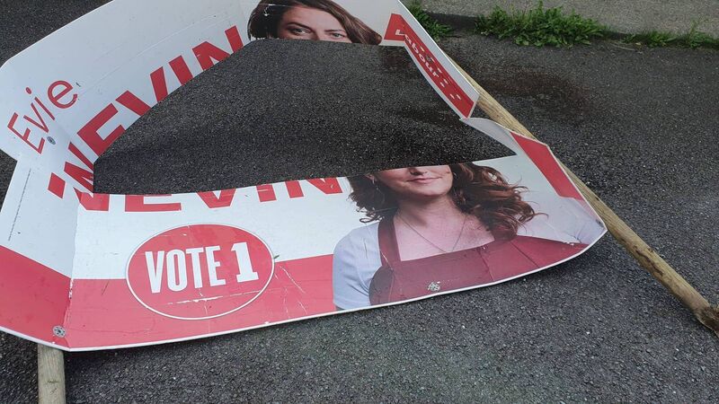 Cork local election candidates complain of theft and vandalism of posters