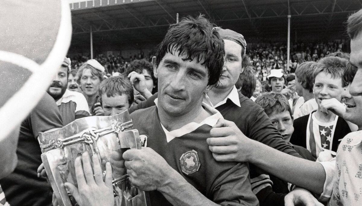 Cork captain John Fenton with the Liam McCarthy Cup after beating Offaly in 1984 in Thurles. Picture: Inpho/Billy Stickland Cork captain John Fenton with the Liam McCarthy Cup after beating Offaly in 1984 in Thurles. Picture: Inpho/Billy Stickland