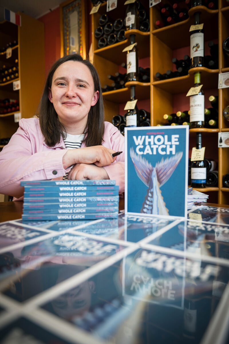 Chef and author Aishling Moore signing her first book ‘Whole Catch’. Picture: Joleen Cronin Chef and author Aishling Moore signing her first book ‘Whole Catch’. Picture: Joleen Cronin