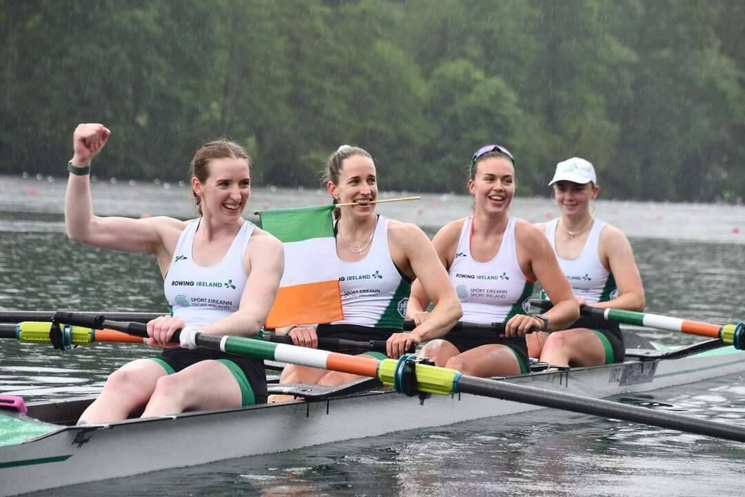 Lee Valley's Natalie Long (second from left) in crew that qualified for the Olympic Games in Paris 