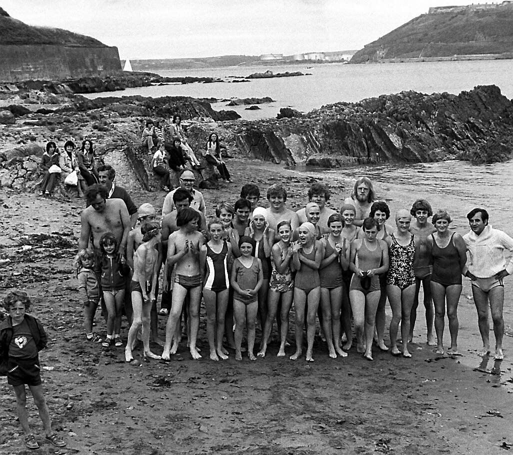 Dolphin Swimming Club at Weavers Point, Crosshaven, on July 30, 1976