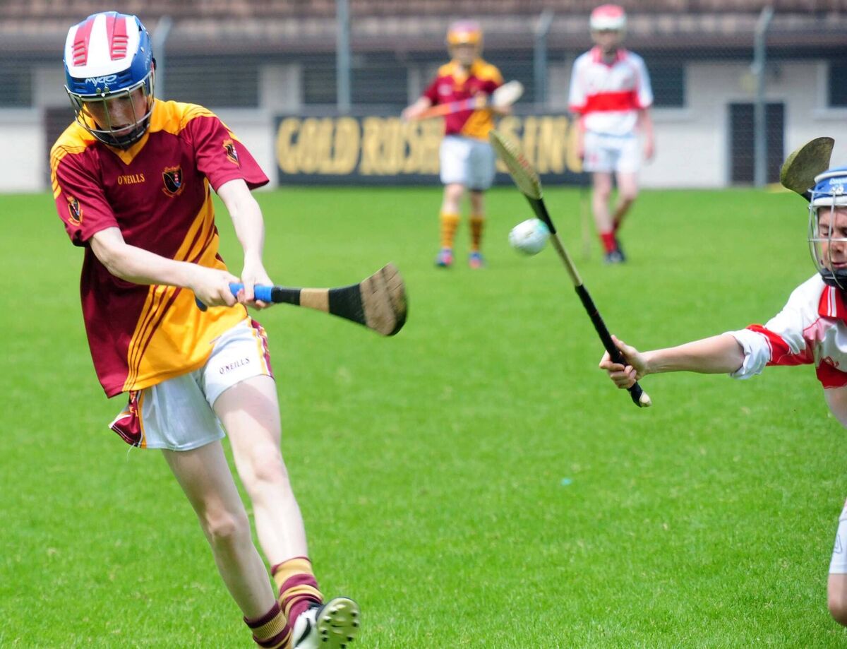 Jake O'Brien in Sciath na Scol action for Bunscoil Mhuire, Youghal, 10 years ago. Picture: Denis Minihane. Jake O'Brien in Sciath na Scol action for Bunscoil Mhuire, Youghal, 10 years ago. Picture: Denis Minihane.