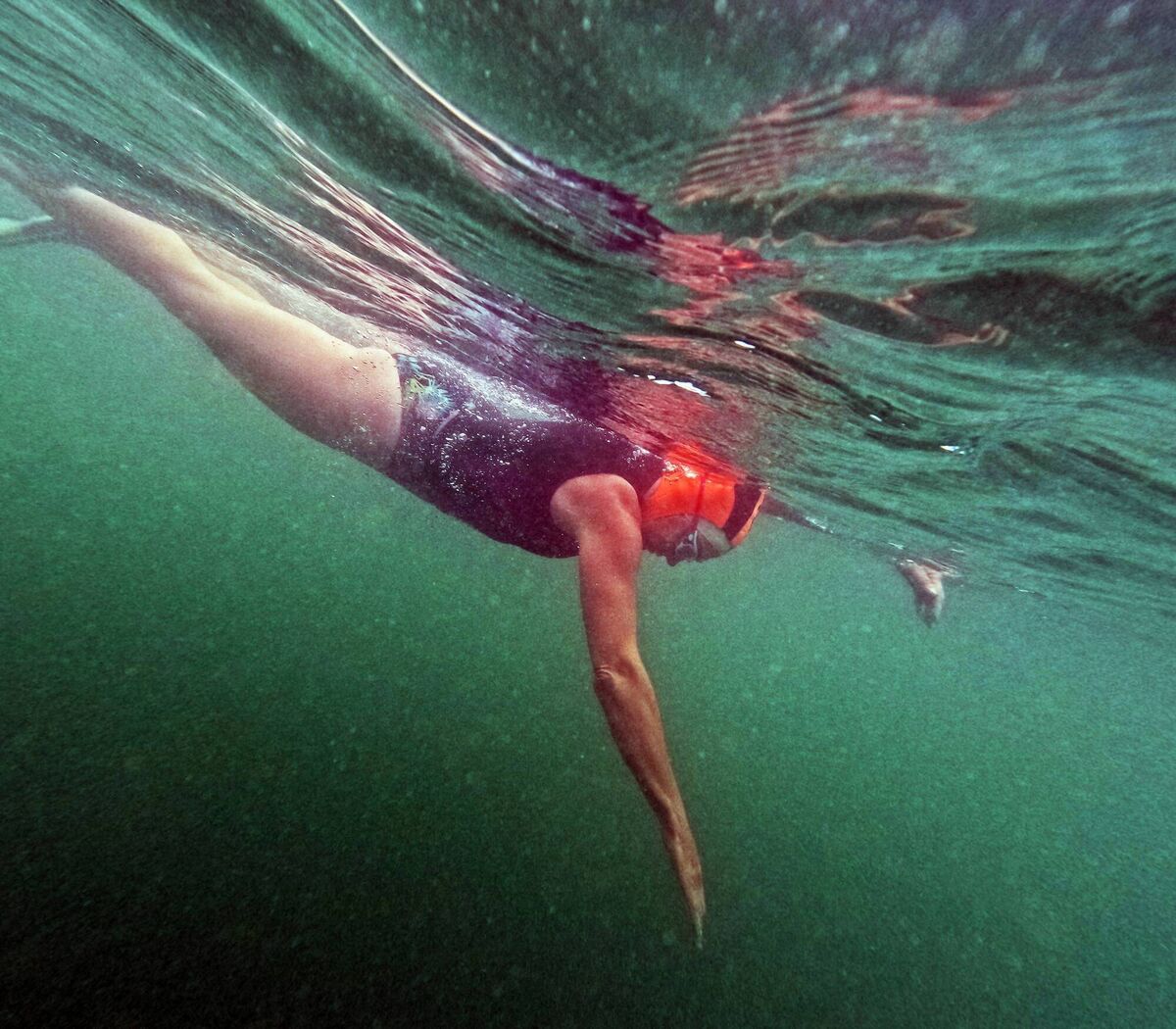 Myrtleville Swimmer: Jess Burke swimming over the May Bank Holiday 2024. Picture: Siobhán Russell