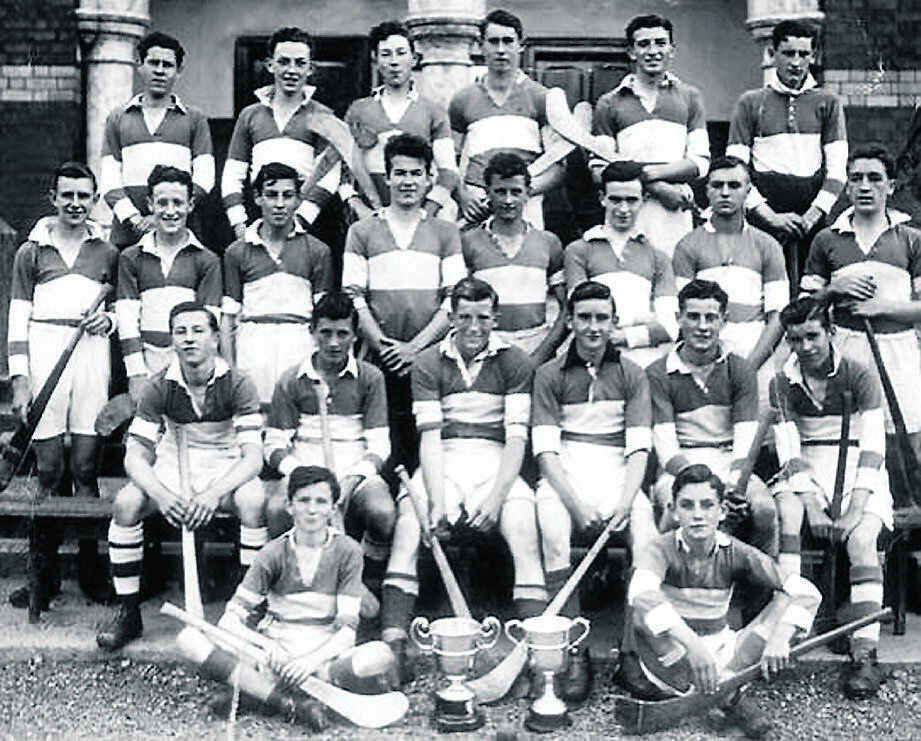 PROMISE: The newly-formed Gerald Griffins 1939 U16 hurling team, with captain Mick Kennefick sitting in the front row, third from left. BACK, from left, Liam O’Byrne, Liam Hurley, Jack Fitzpatrick, John Lyons, Denis Manley, Walter Giltinan. MIDDLE: Mick Hanley, Joe Leahy, William Walsh, Sean Twomey, Jim O’Callaghan, Dave O’Brien, Pat Philpott, Donal McGrath. SITTING: Corney Mulcahy, Jimmy Lynam, Mick Kennefick, Cyril Collins, Jerry Murphy, Sean McAuliffe. FRONT: Jerry Moynihan, Dony O’Donovan