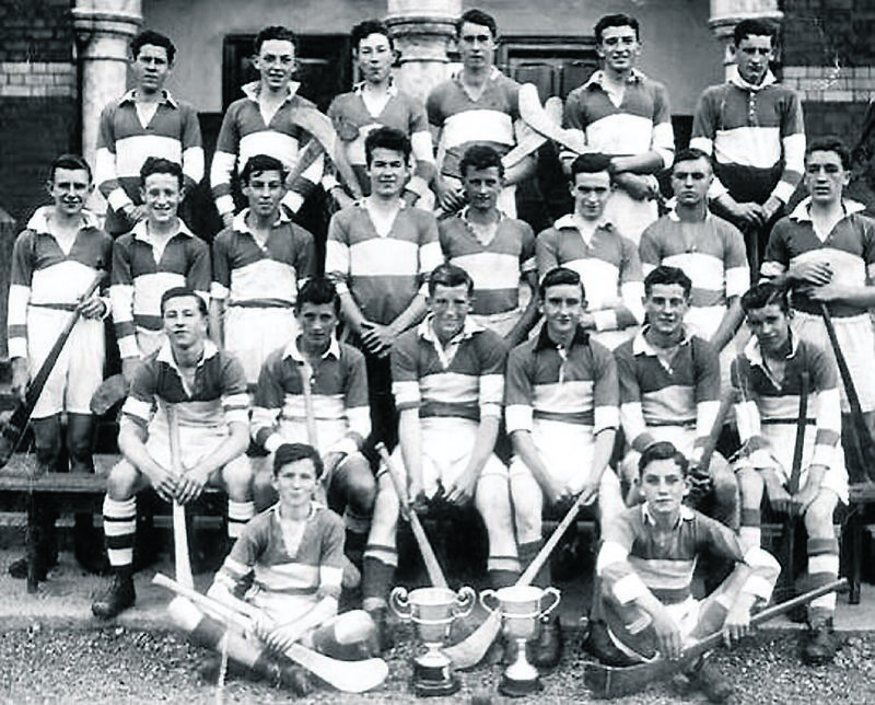 PROMISE: The newly-formed Gerald Griffins 1939 U16 hurling team, with captain Mick Kennefick sitting in the front row, third from left. BACK, from left, Liam O’Byrne, Liam Hurley, Jack Fitzpatrick, John Lyons, Denis Manley, Walter Giltinan. MIDDLE: Mick Hanley, Joe Leahy, William Walsh, Sean Twomey, Jim O’Callaghan, Dave O’Brien, Pat Philpott, Donal McGrath. SITTING: Corney Mulcahy, Jimmy Lynam, Mick Kennefick, Cyril Collins, Jerry Murphy, Sean McAuliffe. FRONT: Jerry Moynihan, Dony O’Donovan