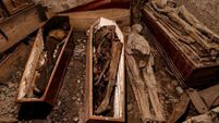 Photographs reveal extent of damage caused to mummies in church fire