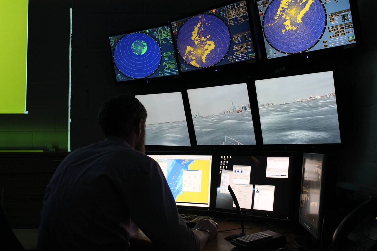 The NMCI's Simulation Instructors Station. The NMCI's Simulation Instructors Station.