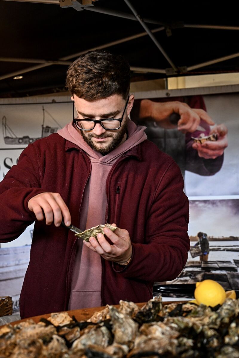 Mike from Rossmore Oysters. Picture Chani Anderson Mike from Rossmore Oysters. Picture Chani Anderson