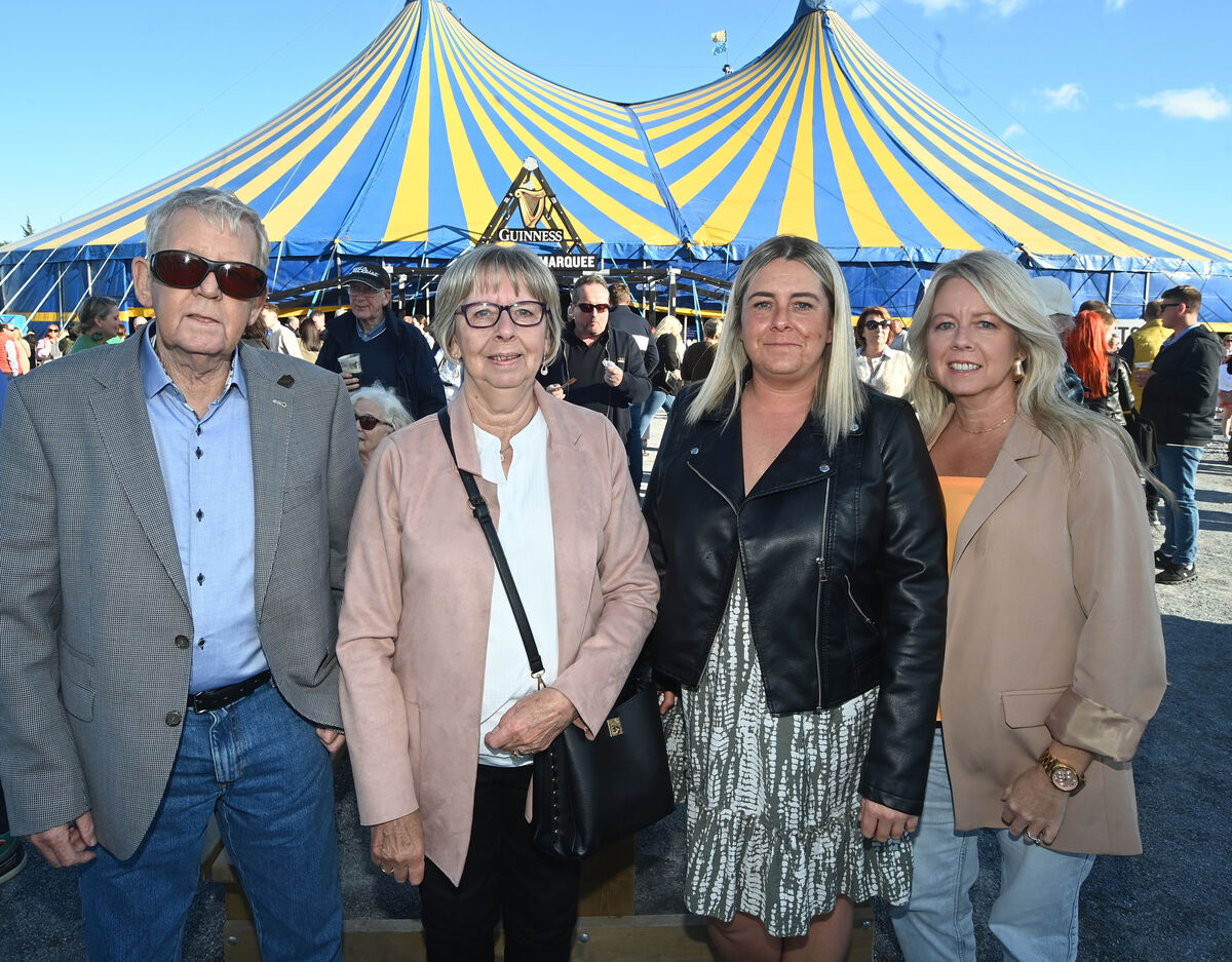 Tommy and Majella Murphy, Hollyhill with daughters Claudia and Rhonda at the Christy Moore gig. Picture: Larry Cummins. Tommy and Majella Murphy, Hollyhill with daughters Claudia and Rhonda at the Christy Moore gig. Picture: Larry Cummins.