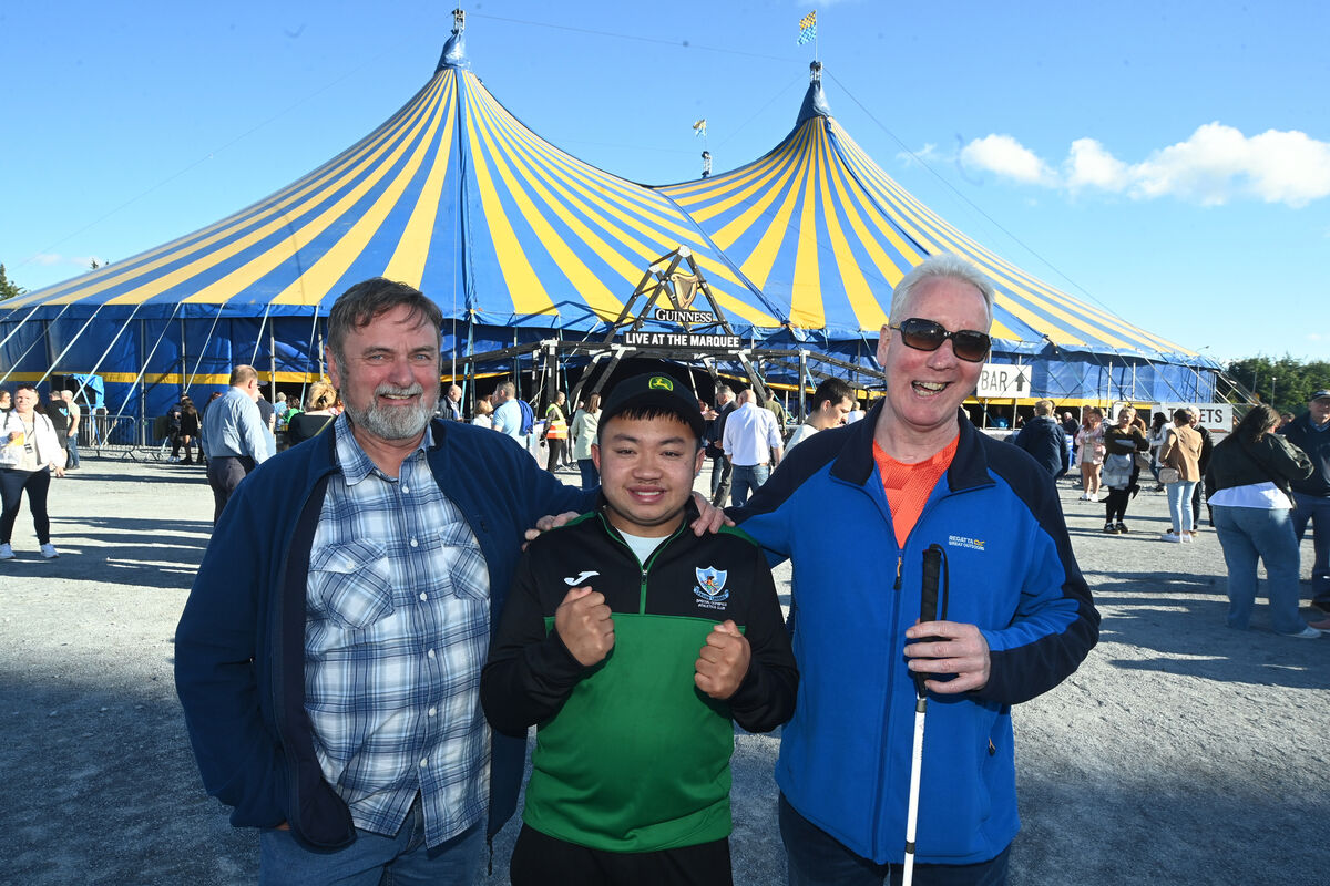 Michael and Leo Napier, Midleton and Seamus Kelly, Youghal at the Christy Moore gig. Picture: Michael and Leo Napier, Midleton and Seamus Kelly, Youghal at the Christy Moore gig. Picture: