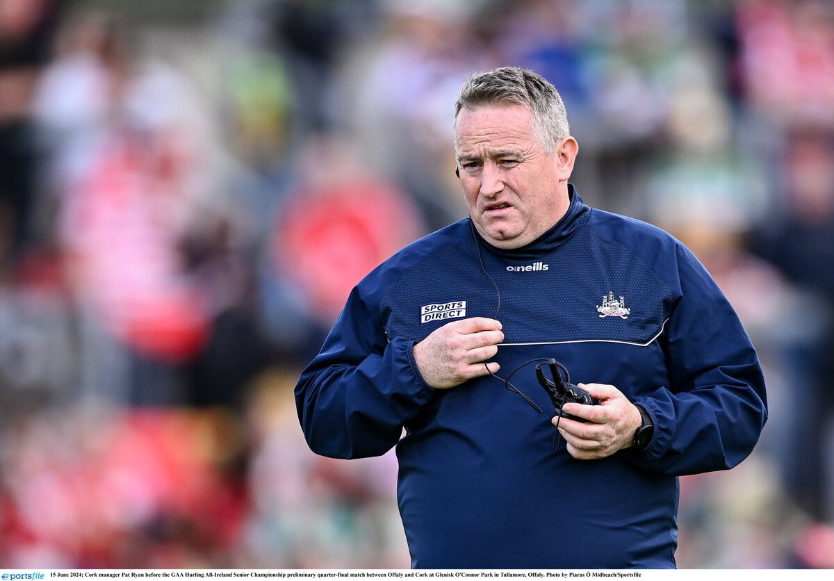Cork manager Pat Ryan. Picture: Piaras Ó Mídheach/Sportsfile Cork manager Pat Ryan. Picture: Piaras Ó Mídheach/Sportsfile