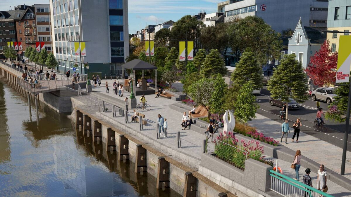 Construction set to begin on ‘transformative’ public realm and flood defence project in Cork city