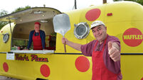 Pizza food truck up for sale and ready to take away