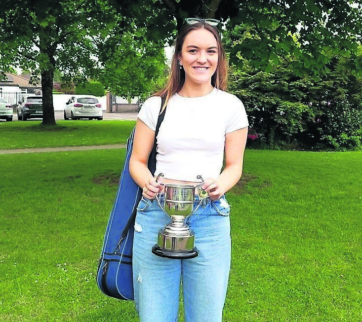 Douglas Comhaltas member Olivia Lowell, 0ver 18 fiddle county champion at the recent Cork County Fleadh Cheoil in Douglas.