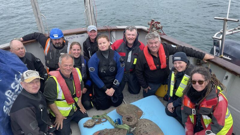 Propeller believed to be from German U-boat is raised from seabed in Cork Harbour