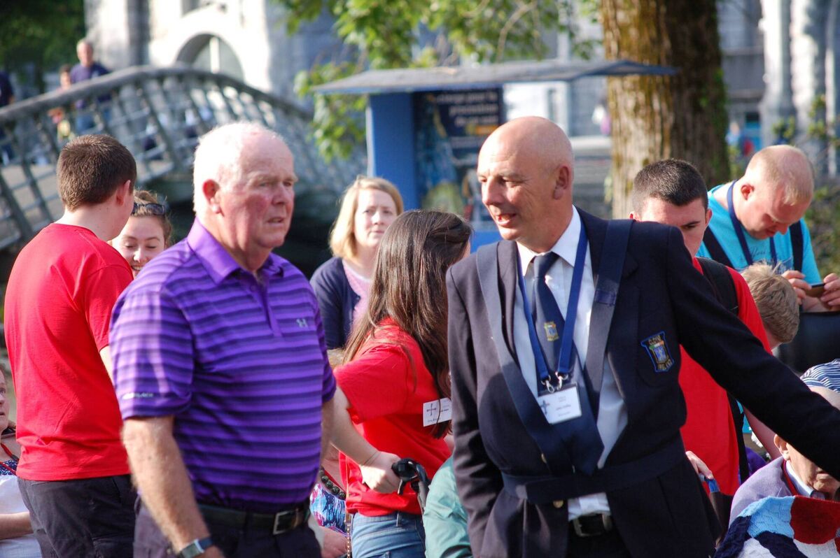 Cobh men in Lourdes.