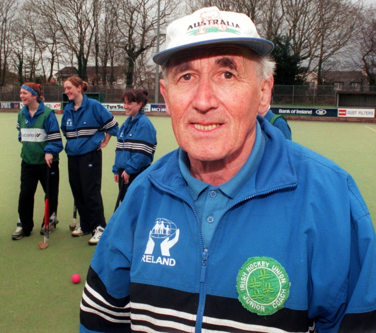 Cyril Daunt, coach of the Mount Mercy team which will play Scoil Mhuire in the Munster schoolgirls senior hockey cup final. Picture Denis Minihane.