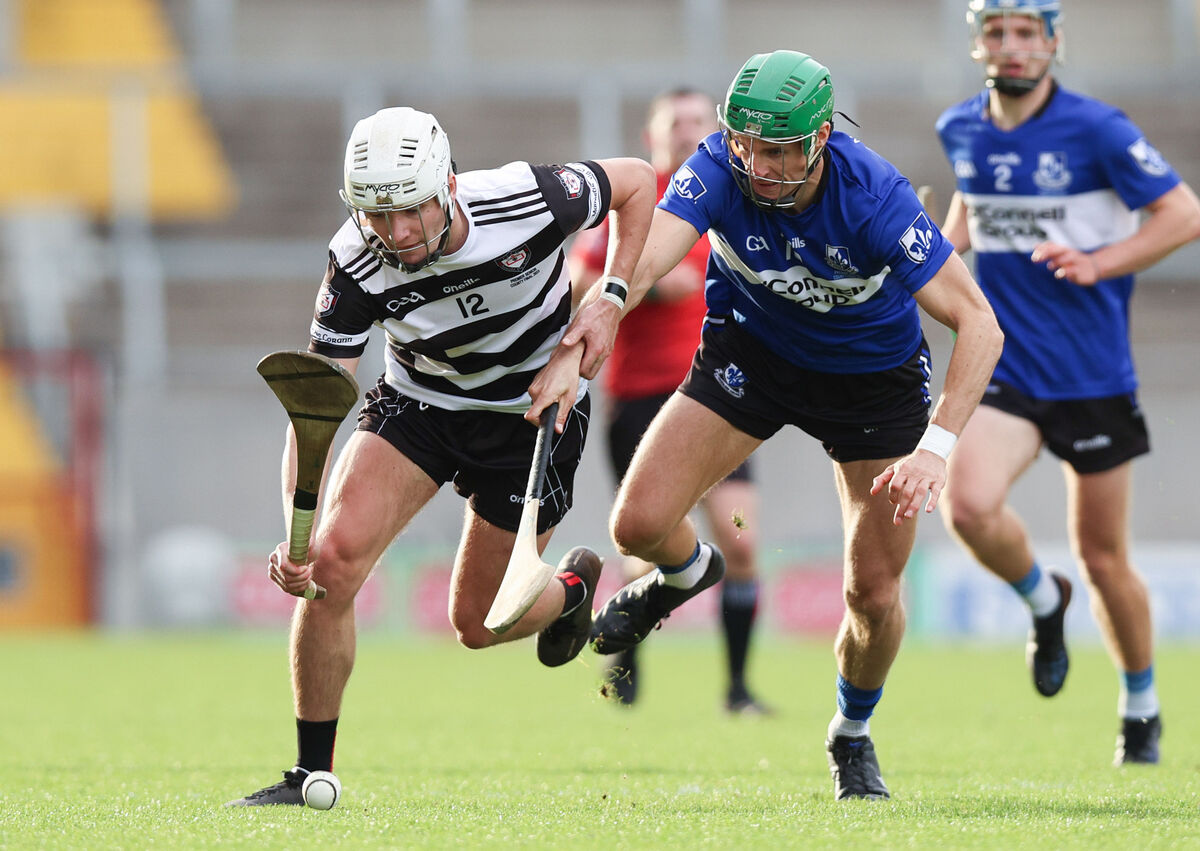 Midleton's David Cremin battling Craig Leahy of Sarsfields. Picture: INPHO/Tom Maher Midleton's David Cremin battling Craig Leahy of Sarsfields. Picture: INPHO/Tom Maher