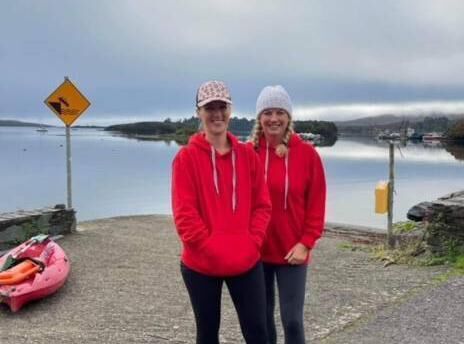 Grainne Caulfield and Poppy Bament in Glengarriff.