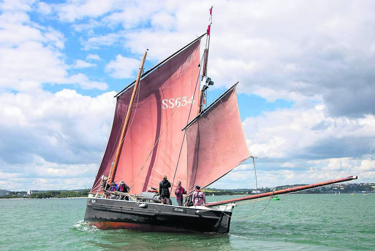 Barnabas from St Ives in Cornwall sailing in the Crosshaven Traditional Sail. Picture: Bob Bateman
Barnabas from St Ives in Cornwall sailing in the Crosshaven Traditional Sail. Picture: Bob Bateman
