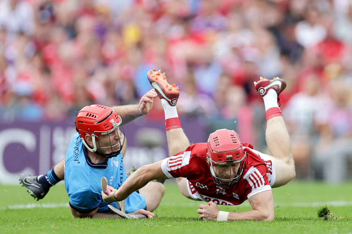 Cork's Alan Connolly and Paddy Smyth of Dublin. Picture: INPHO/Laszlo Geczo