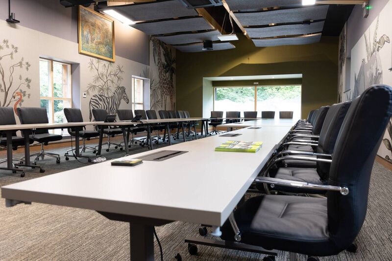 The boardroom at the €5.5 million state-of-the-art Education, Conservation and Research Center (ECRC) .