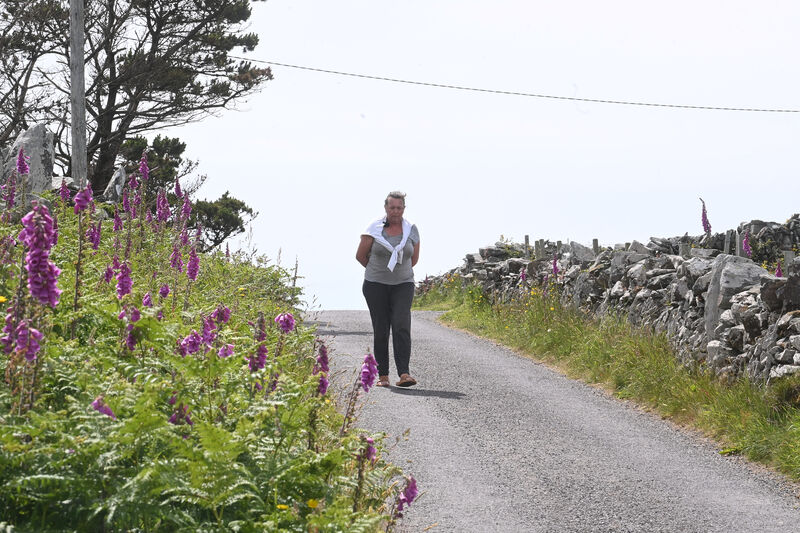 Walking the roads of Cape Clear. Walking the roads of Cape Clear.